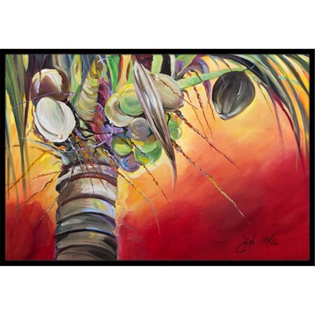Carolines Treasures Sunset On The Coconut Tree Indoor and Outdoor Mat- 24 x 36 in. JMK1133JMAT